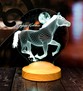 Koşan At Tasarımlı Hediye Kişiye Özel 3boyutlu Led Lamba
