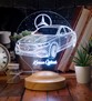 Mercedes Tasarımlı Dekoratif Hediye Led Masa Lambası