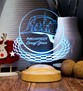 Mimara Hediye, İnşaat Mühendisine Hediye, Mimar Öğrenciye ve Mimarlara Özel İsimli Baret Şekilli Hediye Led Masa Lambası, Dünya Mimarlar Günü Hediyesi 3D Led Lamba 