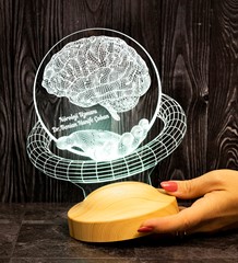Nöroloji Doktoruna Hediyesi Tıp Bayramı Hediyesi, İsimli Nörolog Hediyesi 3D Led Lamba