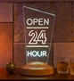 Open 24 Hour Neon Lamba