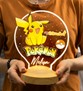 Pikachu, Pokemon Temalı Gece Lambası, Pikachu Kişiye Özel Masa Lambası, Pokemon Çizgi Film Karakteri, Nostaljik Lamba,