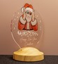 Renkli Baskı Noel Baba Yılbaşı Hediyesi Kişiye Özel Gece Lambası, 3D Led Lamba, Yeni Yıl Hediyesi