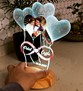Resimli Sevgililer Günü Hediyesi Fotoğraflı Sonsuz Aşk Hediyesi, Sevgiliye, Eşe Hediye Kişiye Özel 3D Boyutlu Led