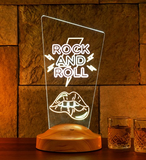 Rock And Roll Figürlü Neon Lamba