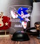 Sonic Hediyelik Led Gece Lambası, Sonic Oyuncak 3D Led Lamba 