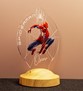 Spiderman Örümcek Adam Spider Man Figürlü Kişiye Özel Gece Lambası, 3D Led Lamba, Spider-Man Erkek Çocuk Hediyesi Renkli
