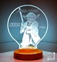 Star Wars Yoda Usta Figürü Kişiye Özel 3D Hediye Led Lamba, Yıldız Savaşları Hayranları Hediyelik