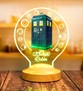 Tardis Desenli Gece Lambası, Doctor Who Hayranlarına Hediye, Galiffrey Dilinde İsimli Led Lamba