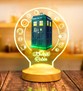 Tardis Desenli Gece Lambası, Doctor Who Hayranlarına Hediye, Galiffrey Dilinde Kişiye Özel İsim Çevrili Zaman