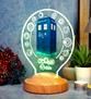 Tardis Desenli Gece Lambası, Doctor Who Hayranlarına Hediye, Galiffrey Dilinde İsimli Led Lamba