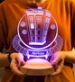 Tardis Desenli Gece Lambası, Doctor Who Hayranlarına Hediye, Timelord, 3 Boyutlu Masa Lambası 