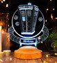 Tardis Desenli Gece Lambası, Doctor Who Hayranlarına Hediye, Timelord, 3 Boyutlu Masa Lambası 