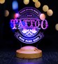 Tattoo, Dövme Severlere Hediye, Dövmeci Hediyesi, Tattoo Artistlerine Hediye Led Lamba