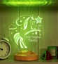 Unicorn İsimli Gece Lambası, Tek Boynuzlu At İsimli Kız Çocuk Odası Hediyesi Led Lamba, Unicorn Doğum Günü Parti Hediyesi