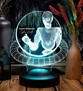Web Tasarımcı hediyesi, Grafiker Hediyesi, Developer Hediyesi, Yazılımcılar İçin Hediye, Matrix Temalı 3D Led Lamba