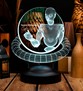Web Tasarımcı hediyesi, Grafiker Hediyesi, Developer Hediyesi, Yazılımcılar İçin Hediye, Matrix Temalı 3D Led Lamba