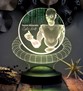 Web Tasarımcı hediyesi, Grafiker Hediyesi, Developer Hediyesi, Yazılımcılar İçin Hediye, Matrix Temalı 3D Led Lamba