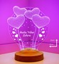 Yeni Yıl Yılbaşı Hediyesi Balon Kalpler Küre Led Lamba