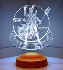 Yüzüklerin Efendisi Sauron Hediye 3D Led Lamba