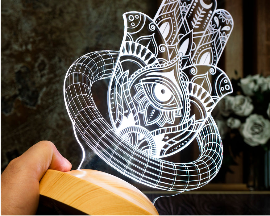 Fatma’nın Eli Tasarımlı LED Lamba – Spiritüel ve Anlamlı Hediye
