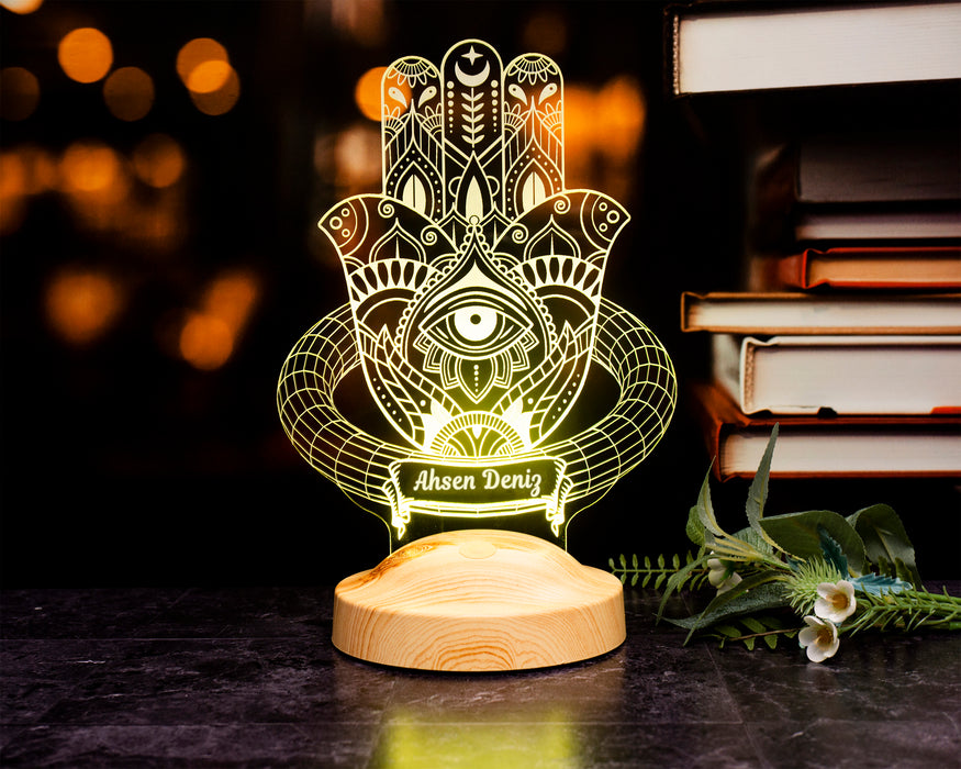 Fatma’nın Eli Tasarımlı LED Lamba – Spiritüel ve Anlamlı Hediye