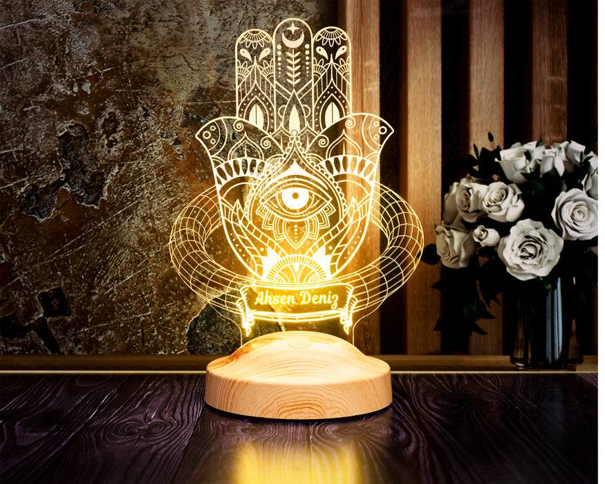 Fatma’nın Eli Tasarımlı LED Lamba – Spiritüel ve Anlamlı Hediye