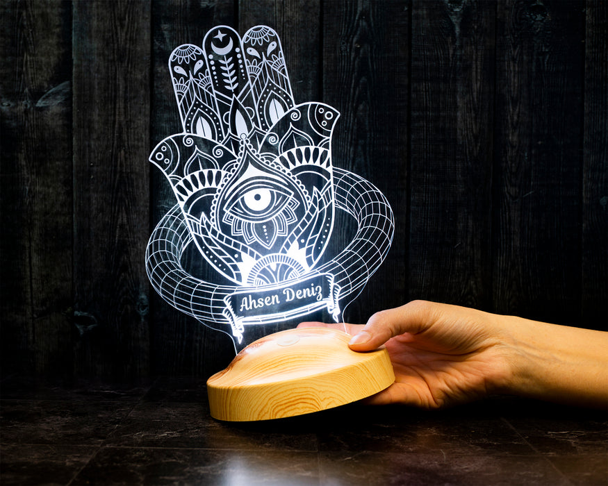 Fatma’nın Eli Tasarımlı LED Lamba – Spiritüel ve Anlamlı Hediye