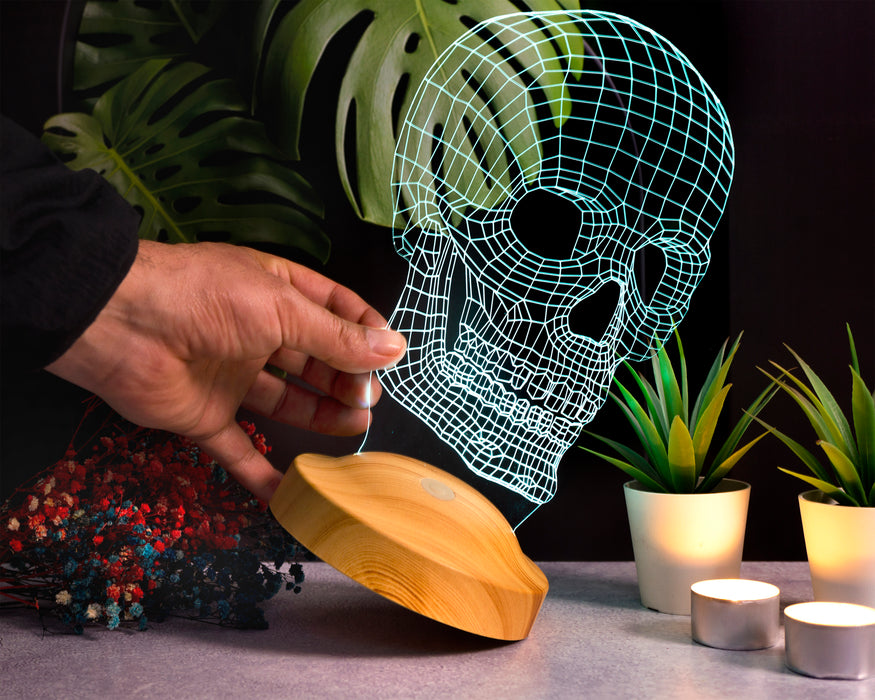 Kuru Kafa Dijital Artwork Gece Lambası, 3 Boyutlu Led Lamba