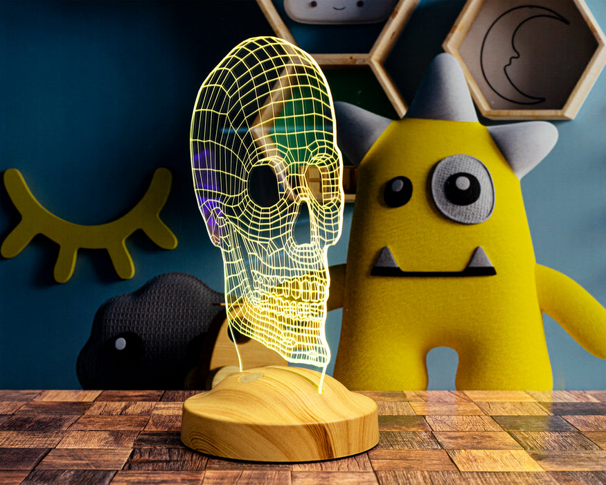 Kuru Kafa Dijital Artwork Gece Lambası, 3 Boyutlu Led Lamba