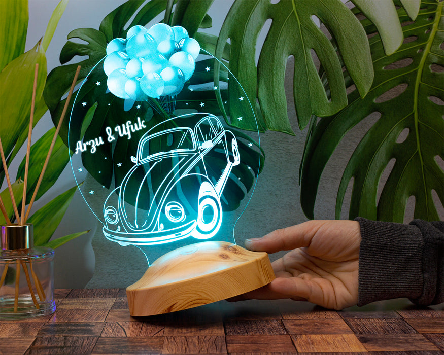 Sevgiliye Hediye, Sevgiliye Doğum Günü Hediyesi, Kişiye Özel Vosvos Led Lamba