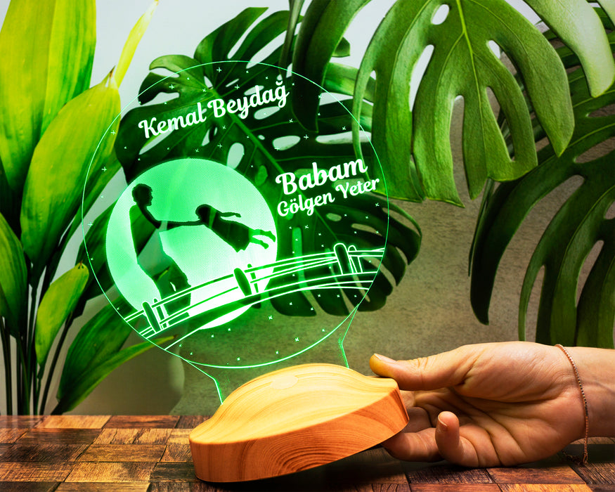 Babalar Günü Hediyesi, Babaya Hediye, Kahraman Babam Led Lamba