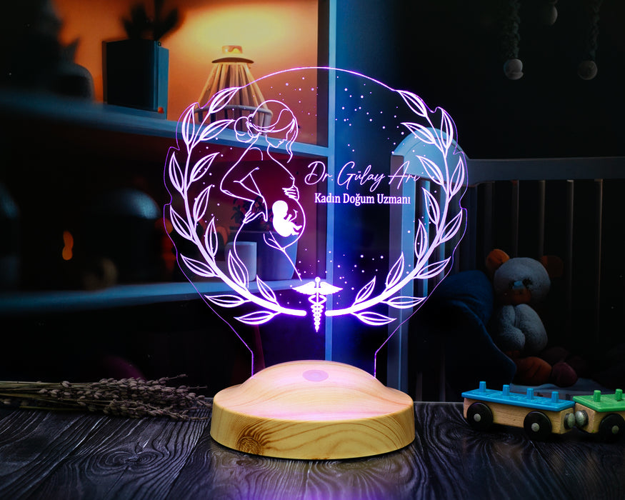 Jinekologlara Özel Hediye Lamba – Kadın Doğum Doktoruna Anlamlı Hediye - jinekolog Hediyesi