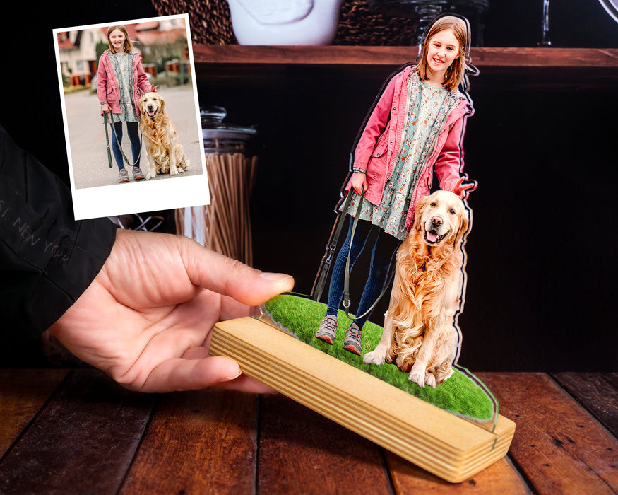 Fotoğraflı Şeffaf Biblo – Çocuklara Özel Hediye