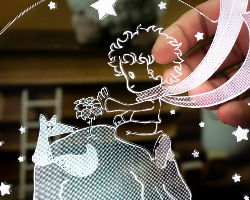 Küçük Prens Tasarımlı Le Petit Prince Çocuk Hediyesi, Kişiye Özel Çocuklara Özel Hediye, Çocuk Odası Hediyesi Led Lamba