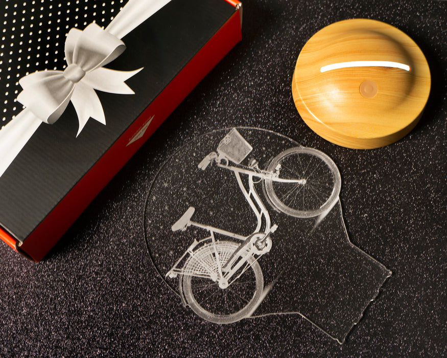 Nostaljik Bisiklet Doğum Günü Hediyesi 3 Boyutlu Led Lamba