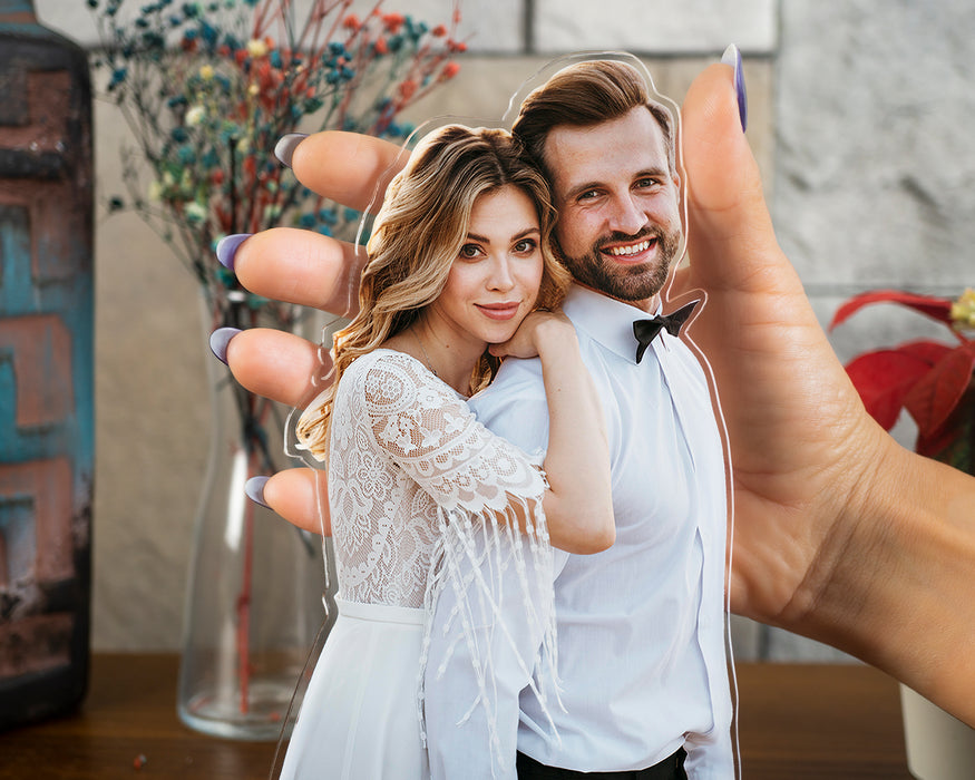 Kişiye Özel Fotoğraflı 2D Özel Kesimli biblo Fotoğraf Baskılı Şeffaf Biblo - Dekupe Fotoğraf Baskılı Kişiye Özel Kesimli Dekoratif Anlamlı Biblo