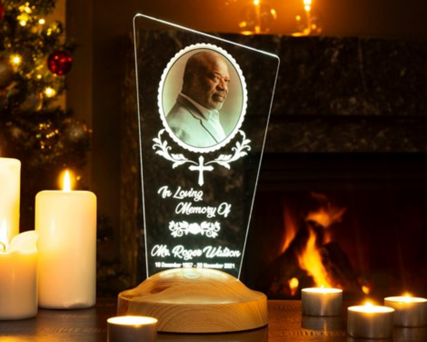 Taziye, Cenaze, Anma  Hristiyan Hediyesi Led Lamba