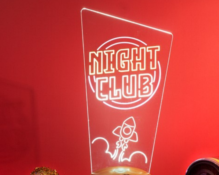 Nigth Club Figürlü Dekoratif  Neon Lamba