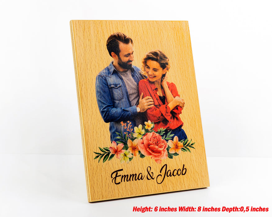 Kişiye Özel Ahşap Üzeri Renkli Baskılı Fotoğraflı çerçeve, Ahşap Resim Çerçevesi, Fotoğraf Baskılı Tablo