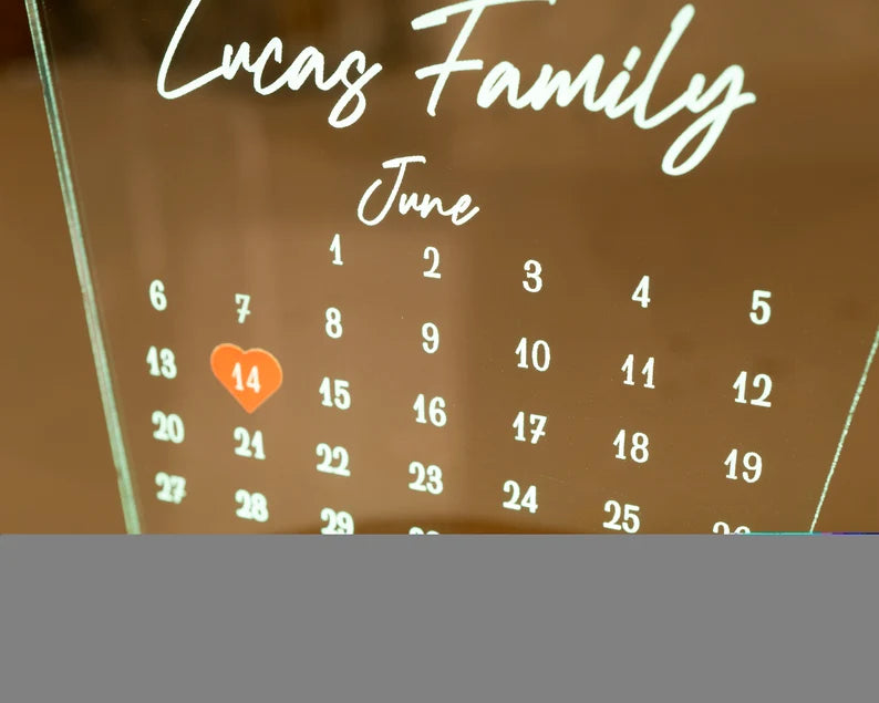 Kişiye Özel Fotoğraflı Takvim Led Lamba, Sevgililere Özel Resimli Gece Lambası, Çok Şık Özel Gün Hediyelik, Masa Üstü Dekoratif Ofis Hediyesi