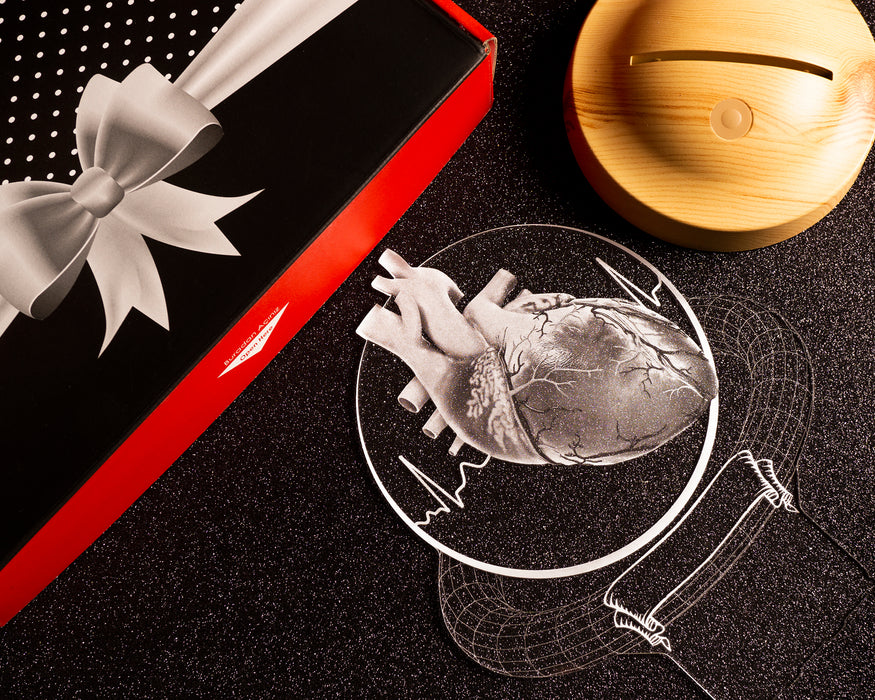 Kalp Cerrahı Hediyesi, Tıp Bayramı Hediyesi, Doktor Hediyesi Kişiye Özel Led Lamba