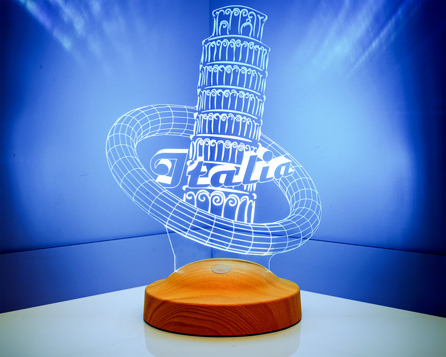 3 Boyutlu İtalya Pisa Kulesi Led Lamba