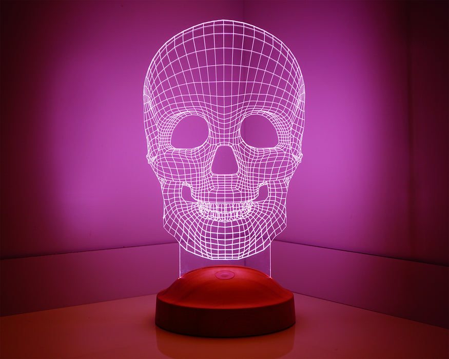 3 Boyutlu Kuru Kafa Led Lamba
