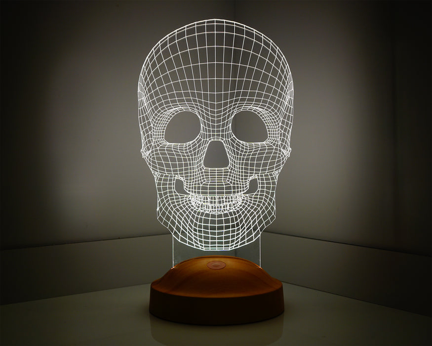 3 Boyutlu Kuru Kafa Led Lamba