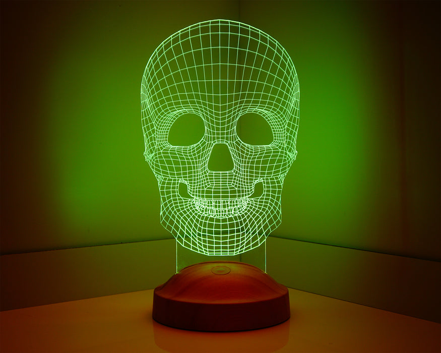 3 Boyutlu Kuru Kafa Led Lamba