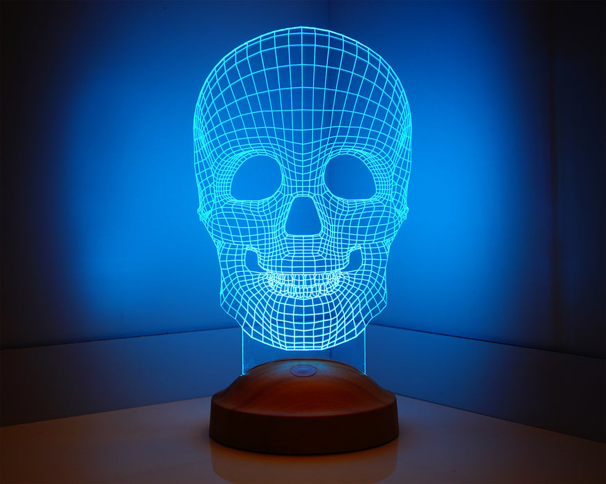 3 Boyutlu Kuru Kafa Led Lamba