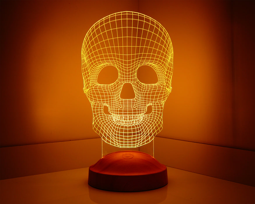 3 Boyutlu Kuru Kafa Led Lamba