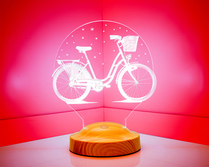 Nostaljik Bisiklet Doğum Günü Hediyesi 3 Boyutlu Led Lamba