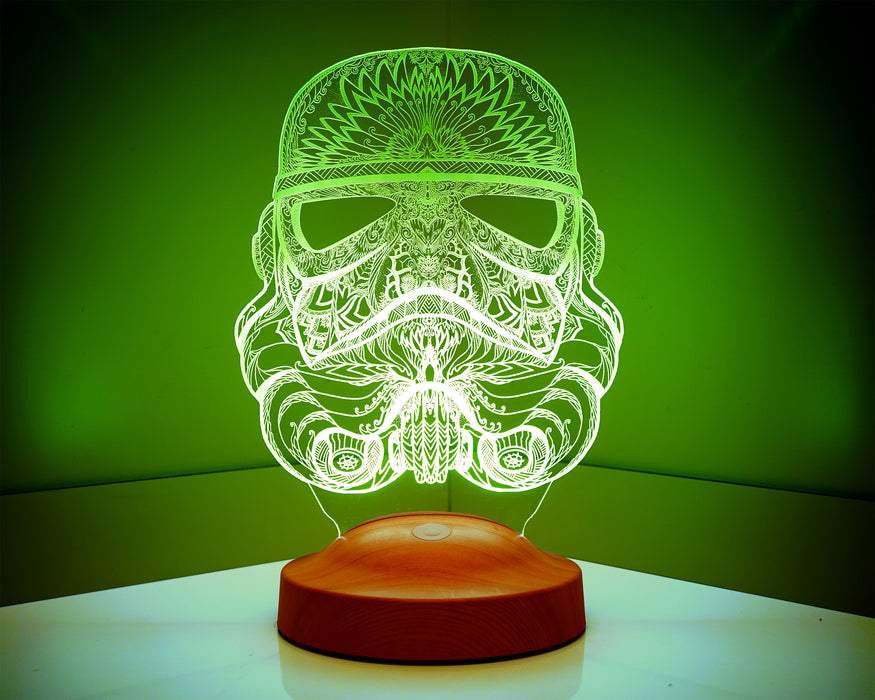 3D Star Wars Askeri Stormtrooper hediye 3 Boyutlu Led Lamba